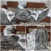 والان ودو عدد دستک همراه پرده ی خامه دوزی شده
