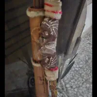 تیرکمان چوبی منبت شده دکوری