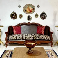 دودست مبل نیوکلاسیککریستال حراج ‌لوازم منزل جهیزیه
