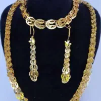 زنجیر گوشواره دستبند ست سرویس طلا هدیه روز مادر زن|جواهرات|همدان, |دیوار