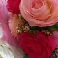 دسته گل مصنوعی ۴ شاخه رز|گل مصنوعی|تبریز, |دیوار