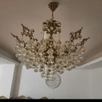 لوستر چتری ده شاخه|لوستر و چراغ آویز|تبریز, |دیوار