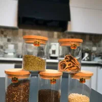 بانکر شیشه ای درب چوبی و فلزی
