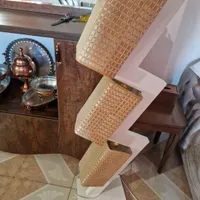آباژور چوبی سفید|چراغ خواب و آباژور|سنندج, |دیوار
