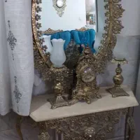 آینه شمعدان برنز