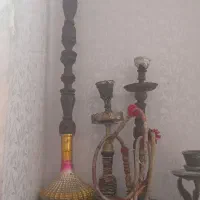 3 عدد قلیان برنز چوبی و 1عدد ویپ