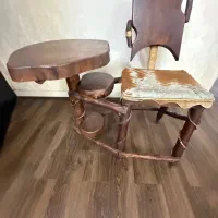 میز تلفن چوب گردو|صنایع دستی و سایر لوازم تزئینی|شهریار, کهنز|دیوار