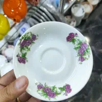 نعلبکی چینی رنگی هیاتی مسجدی قهوه خونه|ظروف سرو و پذیرایی|تهران, شوش (باغ آذری)|دیوار