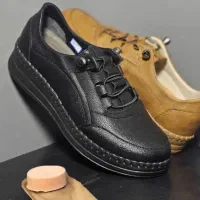 کفش طبی اداری و‌ رسمی زنانه با پد خارپاشنه دوردوزی