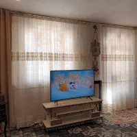 پرده زیبا و پارچه خارجی همراه والان