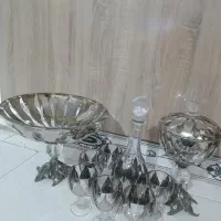 ست کامل دکوری شکلات خوری . شراب خوری . جا میوه ای|صنایع دستی و سایر لوازم تزئینی|شاهدشهر, |دیوار