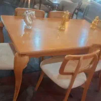 میز وصندلی ناهارخوری پشت حصیری|میز و صندلی غذاخوری|تهران, سید خندان (جلفا)|دیوار