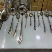 سرویس قاشق چنگال۱۴۴پارچه ۲۴نفر دهانه آسیایی