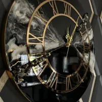 ساعت رزینی باشکوه برای تغییر دکور|ساعت دیواری و تزئینی|کرج, گوهردشت|دیوار