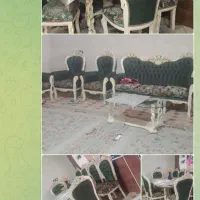 مبل ۹نفره با عسلی با میز ناهار خوری شیک|مبلمان خانگی و میز عسلی|کامیاران, |دیوار