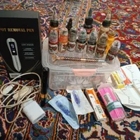 وسایل تاتو تعدادی رنگ تاتو وبهمراه دستگاه تاتو|آرایشی، بهداشتی، درمانی|مراغه, |دیوار