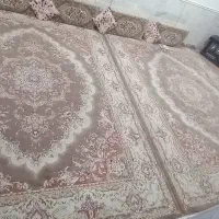 ۲عددفرش ۱۲متری کرم نقش برجسته باپشتی|فرش|قم, شهرک مهدیه (مدرس)|دیوار