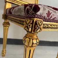 تک صندلی چوب راش ،حصیری ،ورق طلا|میز و صندلی غذاخوری|تهران, ازگل|دیوار