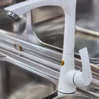 شیر سینک سفید رایموند|مصالح و تجهیزات ساختمان|رشت, پارک شهر|دیوار