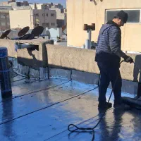 ایزوگام  قیر گونی حتی نیم متر لکه گیری میایم