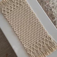 رانر مکرومه|پرده، رانر، رومیزی|شیراز, باغ تخت|دیوار