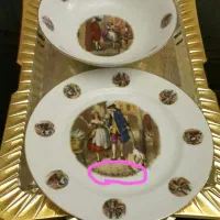 کاسه بشقاب ساخت لندن عتیقه و کمیاب