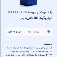میلی طلا آب شده