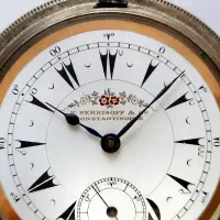 ساعت جیبی نقره برند سرکیسوف و کنستانتینوپل