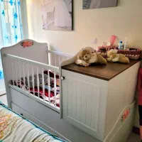 تخت خواب کودک نوجوان مارک ساحل چوب سفید