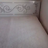 تختخواب دو نفره ام دی اف رنگ سفید