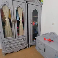ســرویس خواب کــودک / چــوب طبیعی / در حد نـو|تخت و صندلی بچه|مشهد, رضاشهر|دیوار