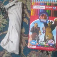 شارژر اندروید بعلاوه ۲عدد ۱۲تایی مداد رنگی