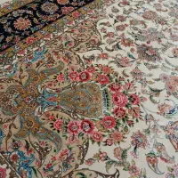 فرش تمام ابریشم ماشینی