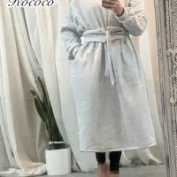 هودی بلند با کمربند