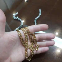 دو عدد گردنبند استیل مردانه آک