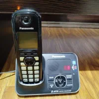 تلفن بی سیم دو گوشی پاناسونیک|تلفن رومیزی|خمام, |دیوار