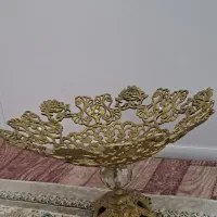 برنزه میوه خوری بزرگ آجیل خوری شیرینی خوری سه طبقه|ظروف سرو و پذیرایی|خوی, |دیوار