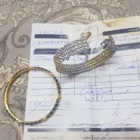 دستبند ایتالیا و انگشتر مردانه|جواهرات|خرم‌آباد, |دیوار