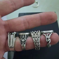 انگشتر نقره بدون سنگ