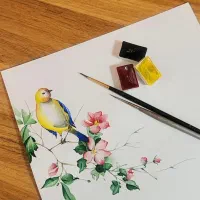 فروش یک عدد تابلو نقاشی آبرنگ|تابلو، نقاشی، عکس|شیراز, شهرک فرهنگیان|دیوار