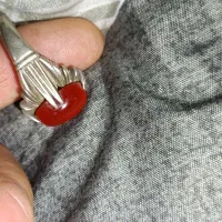 دو عدد انگشتر،عقیق یمن وباباقوری بارکاب نقره سنگین