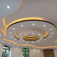 سقف و دیوار کاذب کناف pvc کلیک (pvc و گچی)|خدمات پیشه و مهارت|یزد, |دیوار