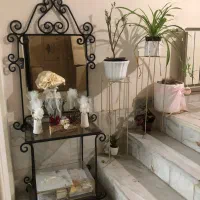 اینه و میز فرفورژه