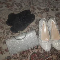 کیف و کفش مجلسی مناسب عروس (استفاده نشده)