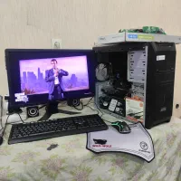 کیس کامپیوتر گیمینگ+رایزن+لوازم جانبی+موس و کیبورد