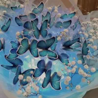 هدیهای از جنس عشق و ظرافت، بوکت پروانه|گل مصنوعی|اراک, |دیوار