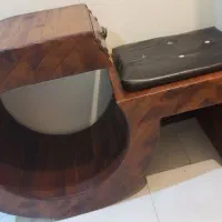 میز تلفن  چوبی