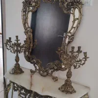 کنسول، آئینه و شمعدان برنز