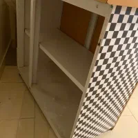 کابینت بدنه فلزی درب MDF هود و سینک سالم|کتابخانه، شلف، قفسههای دیواری|کرج, کیانمهر|دیوار