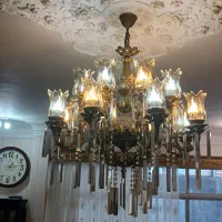 لوستر برنز ۸ شاخه|لوستر و چراغ آویز|رشت, پاستوریزه|دیوار